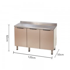 Armoire de cuisine en acier inoxydable