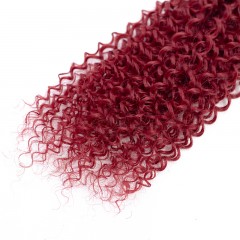 Mèches humaines avec cheveux bouclés de couleur gradient