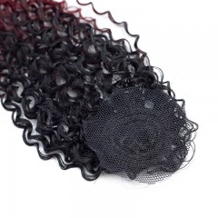 Mèches humaines avec cheveux bouclés de couleur gradient