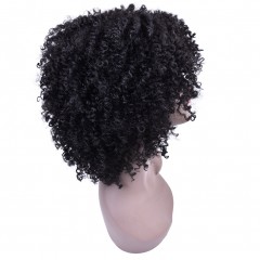 perruque en fibre synthétique bouclés