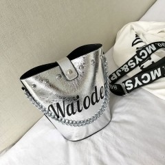 Sac à main et bandoulière Large pour femmes Fourre-Tout avec Chaîne en métal
