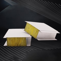 Planche sandwich ignifuge en couleur acier avec laine de verre 90㎡