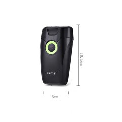 Rasoir électrique rechargeable avec deux tondeuses KEMEI