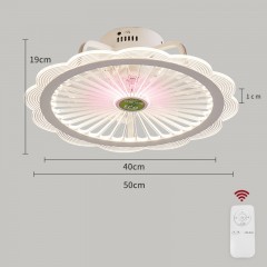 Ventilateur de plafond à lumière LED tricolore