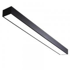Plafonnier bande LED 24W noir