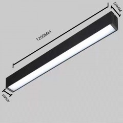 Plafonnier bande LED 24W noir
