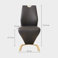 Chaise en cuir artificiel PU