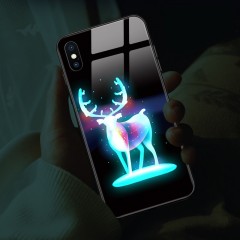 Coque en verre trempé pour IPhone avec design lumineux