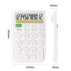 Calculatrice  JUNNO à affichage numérique 12 chiffres