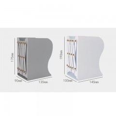 Support de rangement de fichiers de bureau métal rétractable conception créative