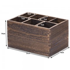 Boîte de rangement en bois pour ustensiles de cuisine