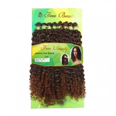 Mèches de cheveux synthétiques  bouclées 16 pouces  8Pcs