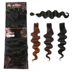 Mèche de 20 pouces aux cheveux ondulée en fibre synthétique