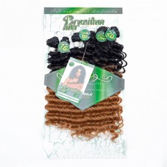 Mèches en fibre synthétiques lot de 6pcs avec trois longueurs cheveux ondulé Deep Wave