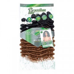 Mèches en fibre synthétiques lot de 6pcs avec trois longueurs cheveux ondulé Deep Wave