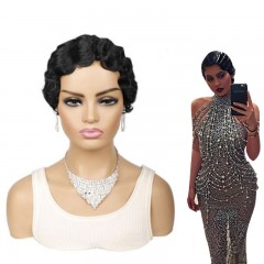 Bonnet de perruque en fibre synthétique cheveux bouclés 4 pouces