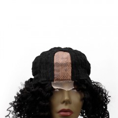 Perruque à fibre synthétique aux cheveux  bouclés 10 pouces