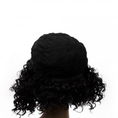 Perruque à fibre synthétique aux cheveux  bouclés 10 pouces