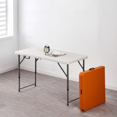 Table longue pliante portable hauteur réglable