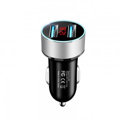 ZHONGXING Chargeur de voiture 3.1A double port USB LED affichage numérique