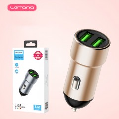 LETANG LT-CC-14 Mini Chargeur Voiture 3.4A double interface USB