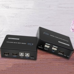 WALBUSS Commutateur HDMI KVM 2 entrées vers 1 sortie 4K haute définition