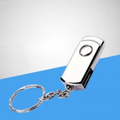 Clé USB métallique rotatif style porte-clé