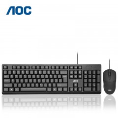 Pack clavier et souris filaire à port USB AOC finition noire