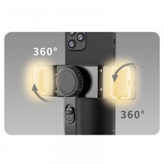 Perche de selfie Bluetooth avec trépied et double éclairage LED