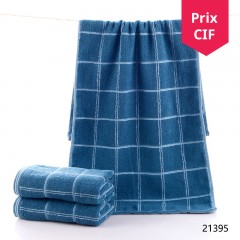 kit de 3 serviettes 2 serviettes pour visage+ 1 serviette de bain