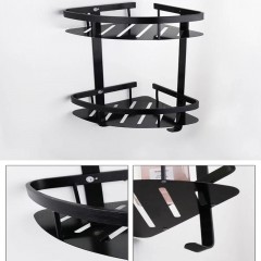 Support de rangement de salle de bain set de cinq pièces en aluminium spatial