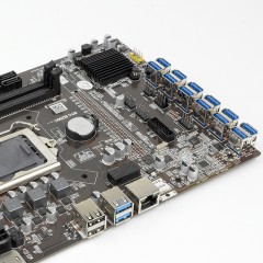 Carte mère d'ordinateur B250C BTC 12 emplacements graphiques PCIE