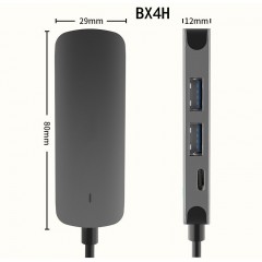 Adaptateur USB Type-C 4K HD avec une transmission efficace
