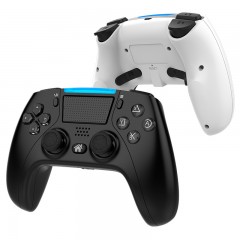 Manette de jeu pour PS4 Bluetooth 4.0 avec bande lumineuse double vibration compatible Pc et Android