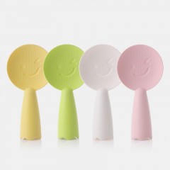 Cuillère à riz en plastique avec visage Smiley, debout et antiadhésive pour le riz