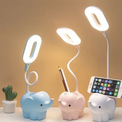 Lampe de table de protection oculaire LED réglable USB rechargeable gradable tactile