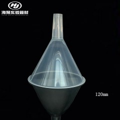 Entonnoir conique en plastique transparent