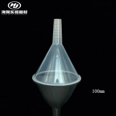 Entonnoir conique en plastique transparent