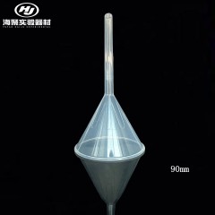 Entonnoir conique en plastique transparent