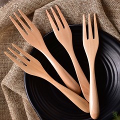 Fourchette à fruits en bois épaissie longueur 15cm