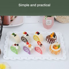 Plateau à gâteau en plastique rectangulaire 23.5 * 36.5cm