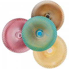 Assiette à manger en verre Ø 33cm de diamètre