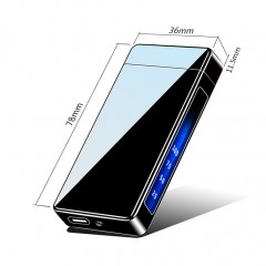 Briquet électrique rechargeable USB  type C  écran tactile affichage numérique de la puissance