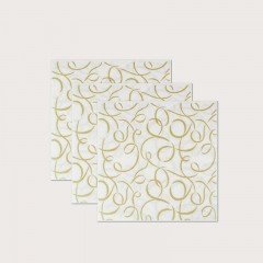 Serviettes jetables imprimées et colorées