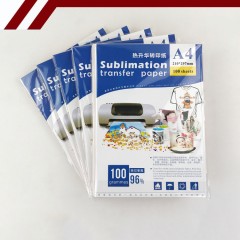 Papier transfert A4 sublimé à chaud et clair