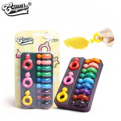 Crayons à anneaux pour enfants 12 couleurs