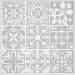 Papier peint autocollant style baroque 12 pouces