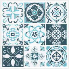 Papier peint autocollant style baroque 12 pouces
