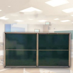 Tableau noir avec cadre en aliiage 2.12 * 4 m vertical mobile avec levage universel spécial pour l'enseignement