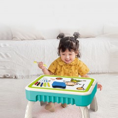 Table de peinture pour les enfants avec blocs de construction